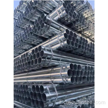 BS 1387 ASTM A53 Tubo d&#39;acciaio zincato